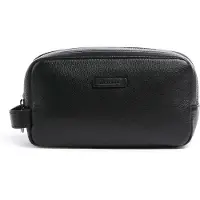 Piquadro Modus Special Borsa da toilette Vera Pelle 25 cm nero