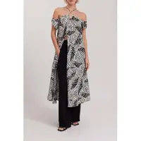 Anne Fontaine Agathe Black/white Taglia: 42 | Maxi abiti Outlet | Donna | Nero