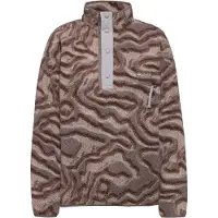 Columbia Helvetia II Printed Half Snap Fleece Pullover in pile Uomo (M, marrone)