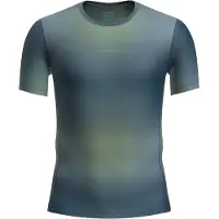 Icebreaker - T-shirt ultraleggero e traspirante - M Merino Blend 75 Cool-Lite Featherlight SS Crewe Atlantis Flint Blue Seaglass per Uomo - Taglia M