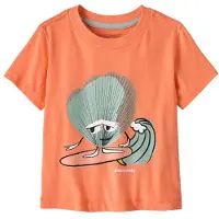 Patagonia Baby's Graphic T-Shirt T-shirt Bambini (5 Years, rosso)