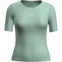 Icebreaker Women's Mer 75 Cool-Lite Featherlight SS Crewe T-shirt Donna (L, turchese/verde)