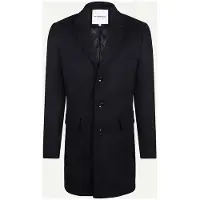 Mcgregor Solid Wool Over Coat Navy Taglia: L | Cappotti monopetto Outlet | Uomo | Blu