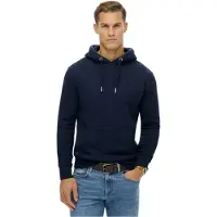 Superdry per uomo. M2014511A Felpa con cappuccio Vintage Logo blu navy (XXL), Casual, Cotone