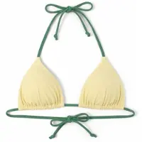 Hurley Women's Tri Solid Color Reversible Parte superiore bikini Donna (L, bianco)