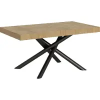 Itamoby - Tavolo allungabile 160/420x90 cm Famas quercia natura gambe antracite
