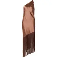 Pinko KIWI ABITO SATIN CON FRANGE SS26