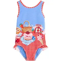 Next Costume intero blu / rosa chiaro / rosso / bianco