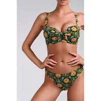 Marlies Dekkers Bellini Flower Print Plunge Balcony Bikini Top Taglia: 70E | Bikini Outlet | Donna