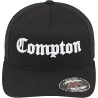 Mister tee Cappello da baseball 'Compton' nero / bianco