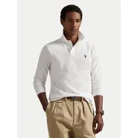 Ralph Lauren per uomo. 710680790001 Polo piqué bianca slim fit personalizzata (M), Bianco, Casual, Cotone, Manica lunga