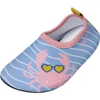 Playshoes Scarpe da spiaggia / da bagno 'Krebs' blu colomba / senape / rosa