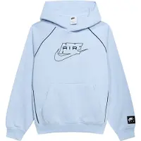 Nike Kid's Air Pullover Hoodie Felpa con cappuccio Bambini (XS, grigio)