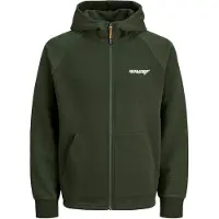 Jack & Jones Felpa Con Cappuccio E Zip Con Logo