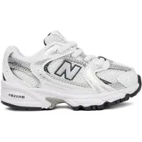 New Balance unisex per bambino. IZ530V1 530 Bungee sneakers bianche (23), Bianco, Basso, Stringhe, Casual, moda per bambini