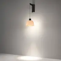 Bover Applique a LED Drep A/01, opale nude, vetro, 2.700 K