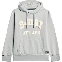 Superdry per uomo. M2014115A Felpa atletica vintage grigia (L), Casual, Grigio, Cotone