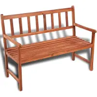 The Living Store Panca da giardino 120 cm in legno massiccio di acacia