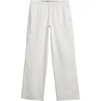 Superdry per donna. W7011182A Pantaloni in lino con coulisse bianca (44), Bianco, Casual