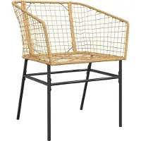 vidaXL Set da pranzo da giardino 7 pezzi in vetro polyrattan marrone