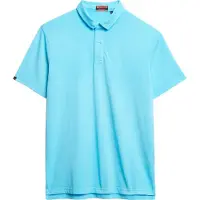 Superdry per uomo. M1110440A Polo essenziale in maglia blu (L), Casual, Cotone, Manica corta