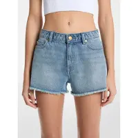 Michael Kors per donna. MS6900MLAA Pantaloncini di jeans blu Gisele (XS), Casual, Cotone, Denim