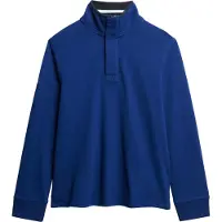Superdry per uomo. M2014057A Felpa con mezza zip Cotton Classic Half blu (S), Casual, Cotone, Navy