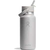 Hydroflask Wide Flex Straw Cap Borraccia (946 ml, grigio)