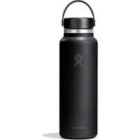 Hydroflask Wide Mouth With Flex Cap 2.0 Bottiglia termica (1183 ml, nero)