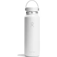 Hydroflask Wide Mouth With Flex Cap 2.0 Bottiglia termica (1183 ml, bianco/grigio)