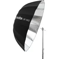 Godox UB-165S - Ombrello da studio parabolico riflettente argento 165 cm