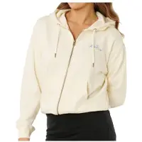 Rip Curl Women's Lay Day Relaxed Zip Through Felpa Donna (XXL, bianco/beige)