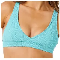 Rip Curl Women's Vibe Surf Multi Fit V Neck Parte superiore bikini Donna (M, turchese)