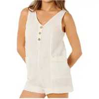 Rip Curl Women's Classic Surf Romper Tuta intera Donna (M, beige/bianco)