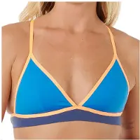 Rip Curl Women's Mirage Fusion X-Back Tri Parte superiore bikini Donna (M, blu)
