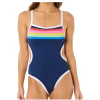 Rip Curl Women's Surf Stripe Cheeky One Piece Costume intero Donna (XS, blu)