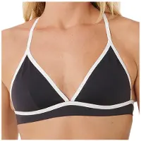 Rip Curl Women's Mirage Fusion X-Back Tri Parte superiore bikini Donna (XS, nero)