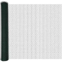 vidaXL Recinzione in rete metallica, 1,4 x 25 metri, PVC, colore verde