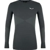 Salewa Zebru Responsive L/S Tee Intimo lana merinos Uomo (M, grigio)