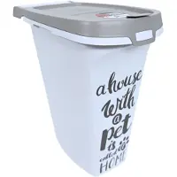 Moderna Storia Di Tendenza Saggezza Degli Animali Domestici Secchio Per Cibo Di Medie Dimensioni 10l 36.2x20.1x36.5 Cm
