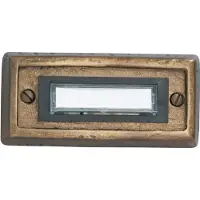 Heidemann 70301 Campanella con targhetta, bronzo singolo 24 V/1A