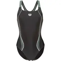 Arena Women's Swimsuit Control Pro Back B Costume intero Donna (34, grigio/nero)