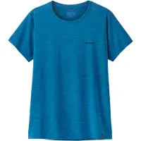 Patagonia Women's Cap Cool Daily Shirt Boardshort Logo Maglia funzionale Donna (XS, blu)