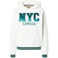 Superdry per donna. W2012601A Felpa beige Country Club Varsity (XL), Casual, Cotone