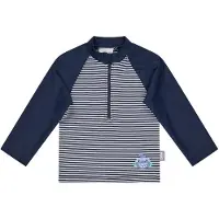 Sterntaler Kid's Long-Sleeve Swim Shirt Shark Lycra Bambini (92, blu/grigio)