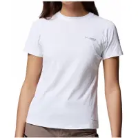 Columbia Women's Diamond Peak Pro Short Sleeve Maglia funzionale Donna (S, bianco)