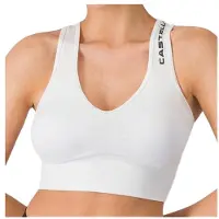 Castelli Women's Comfort Travel Crop Top Singlet ciclismo Donna (S/M, beige/bianco)
