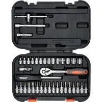 TRIZERATOP Set di attrezzi da 38 pezzi, set di chiavi a tubo da 1/4; chiave a cricchetto da 3,5 - 14 mm