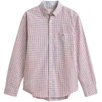 Gant Reg Classic Poplin Check Rose Red Taglia: XL | Camicie Casual Outlet | Uomo | Rosa