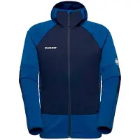 Mammut Massone Midlayer Hooded Jacket Giacca in pile Uomo (S, blu)